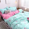 Bedding Sets Floral Print Pattern Set Nordic Double Twin Bedspread Duvet Cover Home Decor Bed Linen Bedclothes Adult