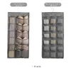 Boîtes de rangement Double face Mesh Armoire Organisateurs suspendus pour sous-vêtements Soutien-gorge Chaussettes Cravate Pliant Placard Vêtements Cintre 2023