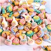 Other 20Pcs Cute Cartoon Animals Flatback Resin Components Cabochon Kawaii Sun Fruits Animal Characters Phone Deco Parts Diy Scrapboo Dhs37