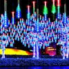 Cordes Tube Météore Douche Pluie LED Guirlandes Lumineuse Guirlandes Décorations De Noël Pour La Maison En Plein Air Année Décor GardenLED