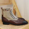 Italie hommes bottes haut chevalier chaussons hiver haut haut en cuir véritable messieurs Martin botte