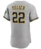 2023 Personnalisé 22 Christian Yelich City Connect Jersey ADAMES McCutchen Brandon Woodruff Josh Hader Ryan Braun Jace Peterson Lorenzo Robin Luis Urias Maillots de baseball