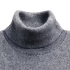 Herrtröjor Turtleneck män Cashmere Cotton Blend Pullover Jumper Autumn Winter Vetement Homme Ropa Hombre Pull Hiver tröja 230206