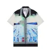 Casablanc Mens Shirts 디자이너 반바지 셔츠 정장 여름 해변 의류 미국 사이즈 M-3XL