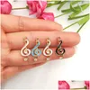 Charms Alloy Pendant Mticolor Small Note Armband Diamond Earrings Diy Handmade Charm f￶r smycken MakingCharms Drop Delivery Dhjtz