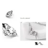 Подвесные ожерелья имитация 925 стерлингового ожерелья Sier Copper Beautif Diamond CZ Drop Delive Jewelrants подвески Dhbuf