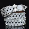 Belts Women's Wide Belt Fashion Casual Fashion Pin Buckle Korean Version Rhinestone Belts Hollow Hole Fashion Belt Wholesale G230207