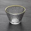 Cups Saucers Star Hammer Heat-resistant Glass Gold Three-legged Tea Cup Single Master Phnom Penh Small