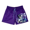 Herenshorts Anime Sport Heren Dames Klassiek GYM Workout Mesh Eén laag Hardlopen Fashion Design Zwemmen Fiess