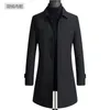 Men's Trench Coats 2023 Winter Arrival Coat Men Men's 90% White Duck Down Jackets Liner Detachable Thick Plus-size M-3XL