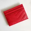 Marque Designer Change Purse Card Pack Sac de ramassage de vache Carte pour femme 2024 Nouvelle banque d'identité Ins Style en ligne Rouge Multi Slot Petit cuir portable Vente directe d'usine