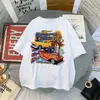 Frauen T-Shirt Sommer neue Gothic gedruckt Auto lose T-Shirt Kurzarm Stil Batch Mode Shirts Plus Größe T-Shirt