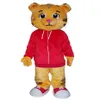 Whole daniel tiger Mascot Costume for adult Animal large red Halloween Carnival party235b