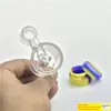 Nuovo bong in vetro femmina da 4 pollici 14mm con contenitore inferiore in silicone da 10 ml Reclaimer spesso inebriante riciclatore bong per acqua in vetro beaker tubi per l'acqua