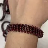 Armbanden Rode Granaat Steen Armband Natuurlijke Edelsteen Sieraden DIY Voor Vrouw Groothandel!
