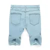 Jeans para hombres 2023 Marca de verano Stretch Thin Bermudas Masculina Algodón Denim Hombres Hasta la rodilla Ropa suave Hombre Shorts 230207