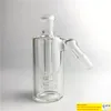 Tjock Pyrex Glass Bong Ash Catcher med 14mm Mini Bubbler Ash Catchers Clear Glass Water Ashcatcher