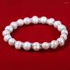 Strand Freshwater Pearl Zinc Alloy Bracelet Is Simple And Fashionable For DIY Jewelry Birthday Gift Chain Length 19cm