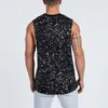 Men's Tank Tops Mens Cotton Oneck Sleeveless Muscleguys Letter Graphic Singlets Summer Fashion Personality Training Wear