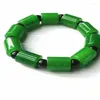 Armbanden natuurlijke handmad 5a smaragd handgesneden patroon bloem armband jade groen armbanden vrouwen mannen armband