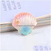 Other 20Pcs Mini Lovely Colored Shells Flat Back Resin Components Art Supply Decoration Charm Craft Hair Bow Accessories Drop Deliver Dhc8Q