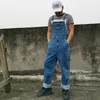 Men s Jeans Men Denim Overalls Jumpsuit Large size strap Straight pants Blue jeans More sizes 30 44 230207