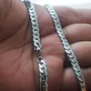 Kedjor 1 bit 5,8 mm män silver färg halsband rostfritt stål kubansk länkkedja för män kvinnors grundläggande ton chokers manliga smycken