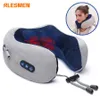 Other Massage Items Neck Massager Relaxation Knead Heat Vibrator Travel Ushaped Pillow Car Airport Office Siesta Electric Cervical Spine Massage 230207