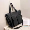 Akşam çantaları kadın alışverişi basit fermuar çanta naylon su geçirmez üniforma crossbody büyük