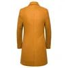 Men's Wool Autumn And Winter Men's Woolen Coat X- Long Windbreaker Over For Men