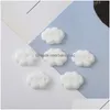 Autres 30Pcs 15X22Mm Colorf Résine Composants Kawaii Mini Angele Nuages Flatback Cabochon Scrapbook Figurine Accessoires De Jardin Dh3Vn