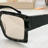 Big Ague Square Sunglasses Designes Fashion Eyewear Collection for Men High Quality Glasses Z2209女性ブラックフレームレター署名
