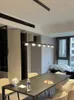 Chandeliers Nordic Led Pendant Lights Luxury Modern Dining Table Room 창조적 인 레스토랑 바 사무실 디자이너 스트립 램프 Luster