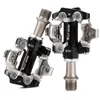 Bike Pedals WEST BIKING Mountain Bike Lock Pedals Sealed Clipless 9/16" Crank With SPD Cleats Ultralight Bicycle Parts Aluminum Alloy Pedal 0208