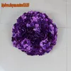 Dekorativa blommor 30 cm 10 st/parti bröllopsväg ledare konstgjord rosblommor ball bord mittpiece ball- lila tongfeng