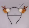 Christmas Decorations Elk Antlers Reindeer Horn Hat Hair Hoop Girls Accessories Hairband Gift Party Po Props Carnival Headwear Decor