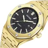 Polshorloges Fashion Men's Watch Alloy Strap Octagon met schroefdecoratieve ring Shi Ying Movement Watchwristwatches