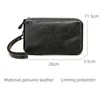 Wallets 2023 Fashion Men Long Luxury Male Purse Genuine Leather Wallet Design Card Holder Phone Cluth Moneybag