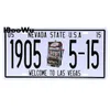 Nummernschild, Metallgemälde, Autonummer, Retro-Gemälde, Route 66, Metall-Nummernschild, Wanddekoration, Bar, Kneipe, Garage, Wanddekoration, Film, Blechschilder, 30 x 15 cm, w01