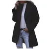 Women's Jackets Jacket Thin Outwear Long Trench Overcoat Wool Coat Slim Faux Ladies Lightweight