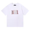 Literowa bandanna drukowana męska designerka T-shirt letnie koszulki koszulki Hip Hop Mężczyzny Kobiety Czarne białe koszulki z krótkim rękawem Rozmiar S-XL319E