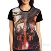 メンズTシャツqin shi ming yueポスターメンズTシャツの女性全体のプリントファッションガールシャツボーイトップスティーショートスリーブTシャツ