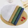 Table Mats Oval Mat Heat Insulation Anti-skidding Bowl Cup PVC Dinning Placemat Kitchen Accessories Tools