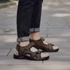 Sandalias de alta calidad Sandalias zapatillas de verano Sandalias de cuero genuinas zapatos al aire libre Sandalias de cuero para hombres 230208