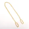 Lady Strap Chain f￶r klippv￤skor Metalldesigner Guldp￥se Tillbeh￶rsdelar