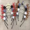 Christmas Decorations Elk Antlers Reindeer Horn Hat Hair Hoop Girls Accessories Hairband Gift Party Po Props Carnival Headwear Decor