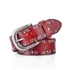 Cinture 3.5CM Fashion Luxury Designer Cintura con rivetti colorati Cintura da donna in vera pelle di alta qualità Cintura da donna vintage per jeans G230207