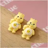 Other 30Pcs 24X34Mm Mixture Resin Components Cute Mixed Mini Solid Bear Flat Back Cabochon Scrapbooking Hair Bow Center Embellishment Dh4Fe