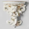 Vasos cupido anjo forma vaso de flor prateleira arte sala de estar decoração de casa artesanato rococó parede pendurado jardim gesso corbel estéreosc258d