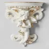 Vases Cupidon Ange Forme Pot De Fleur Étagère Art Salon Décoration De La Maison Artisanat Rococo Mur Suspendu Jardin Plâtre Corbel Stereosc248F